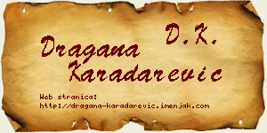 Dragana Karadarević vizit kartica